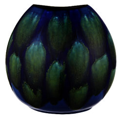 Poole Pottery Alexis Purse Vase, Blue